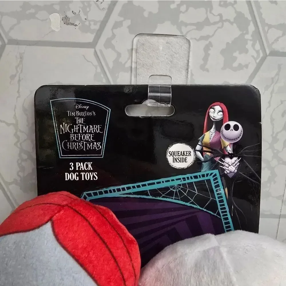 New Disney Nightmare Before Christmas Dog Plush Toy -3ct